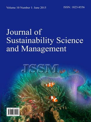 cover image of Journal of Sustainability Science and Management, Volume 10, Number 1